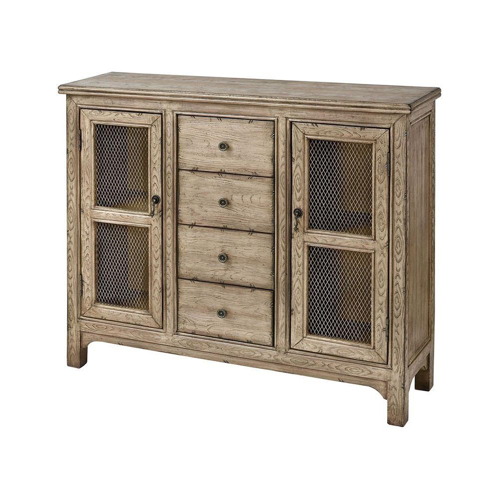 Stein World Rossen Washed Grey Cabinet