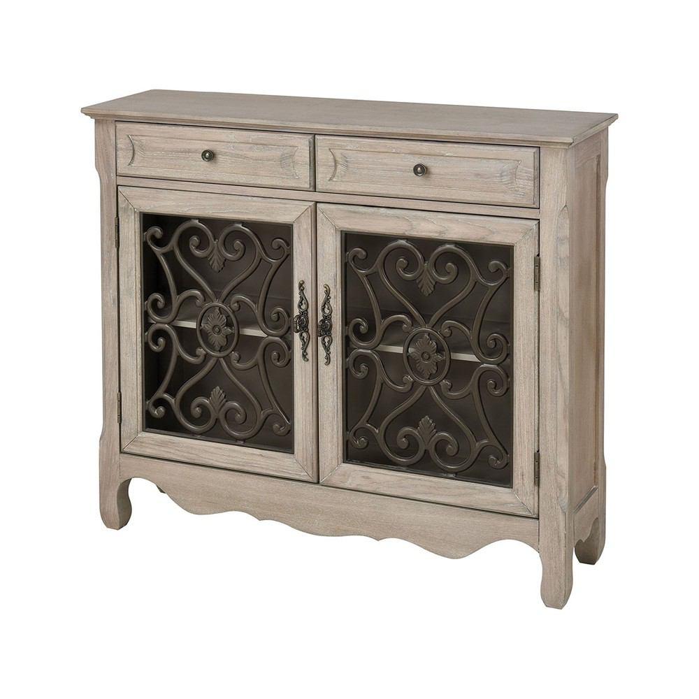 Stein World Haines Bleached Grey Oak Cabinet