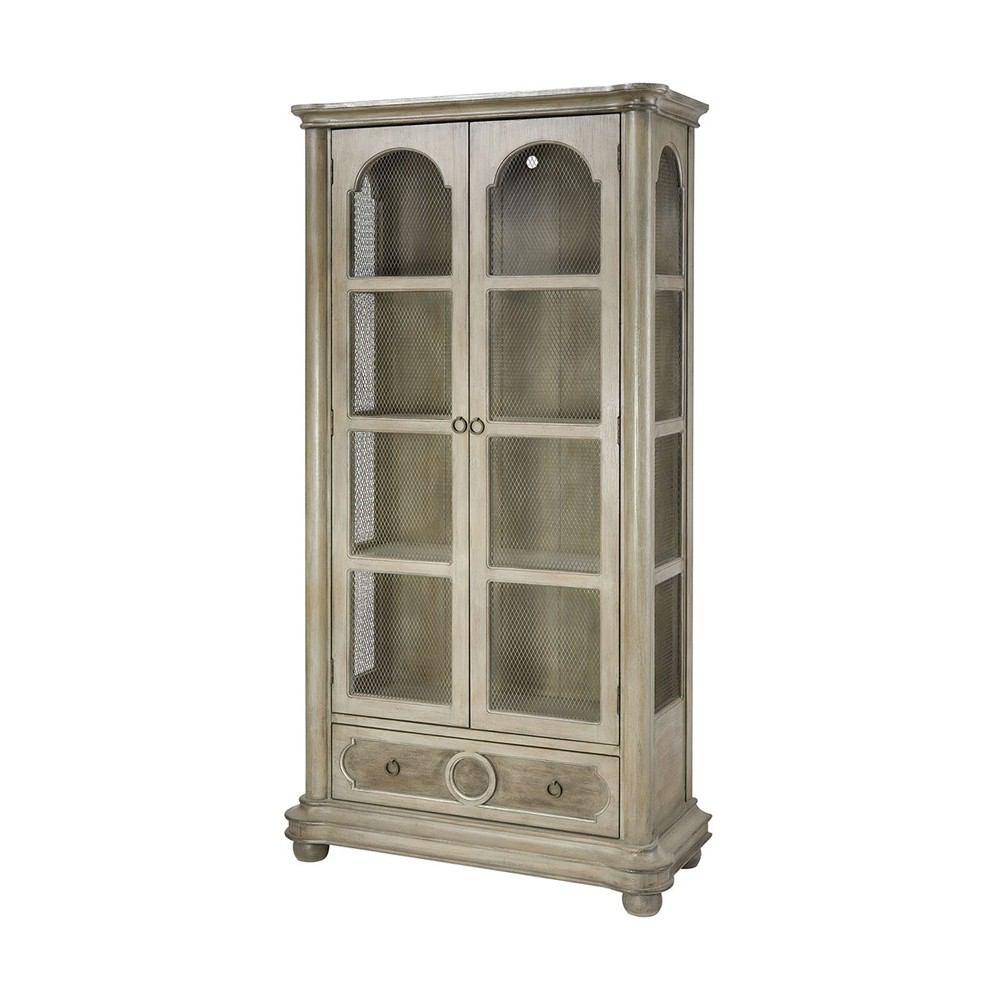 Stein World Leena Revere Warm Grey Display Cabinet