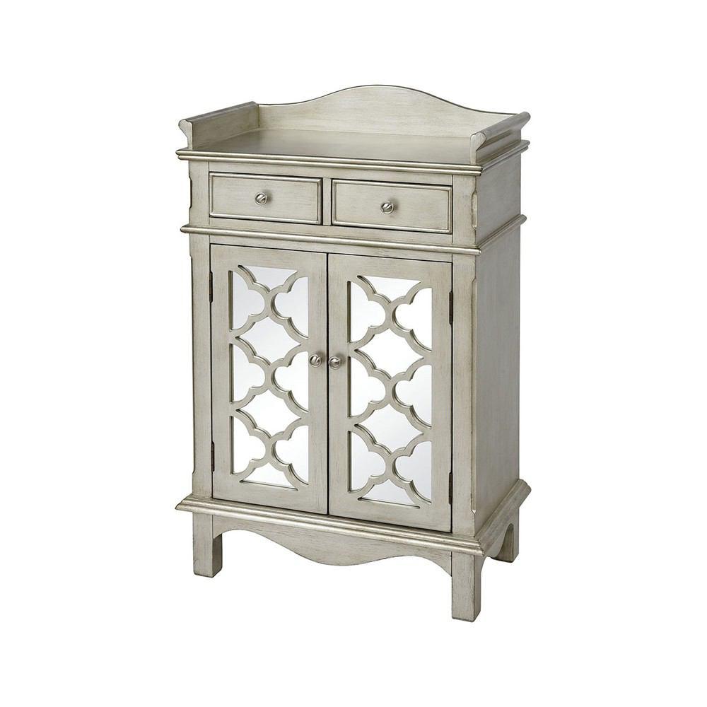 Stein World Mavity Antique Silver Cabinet