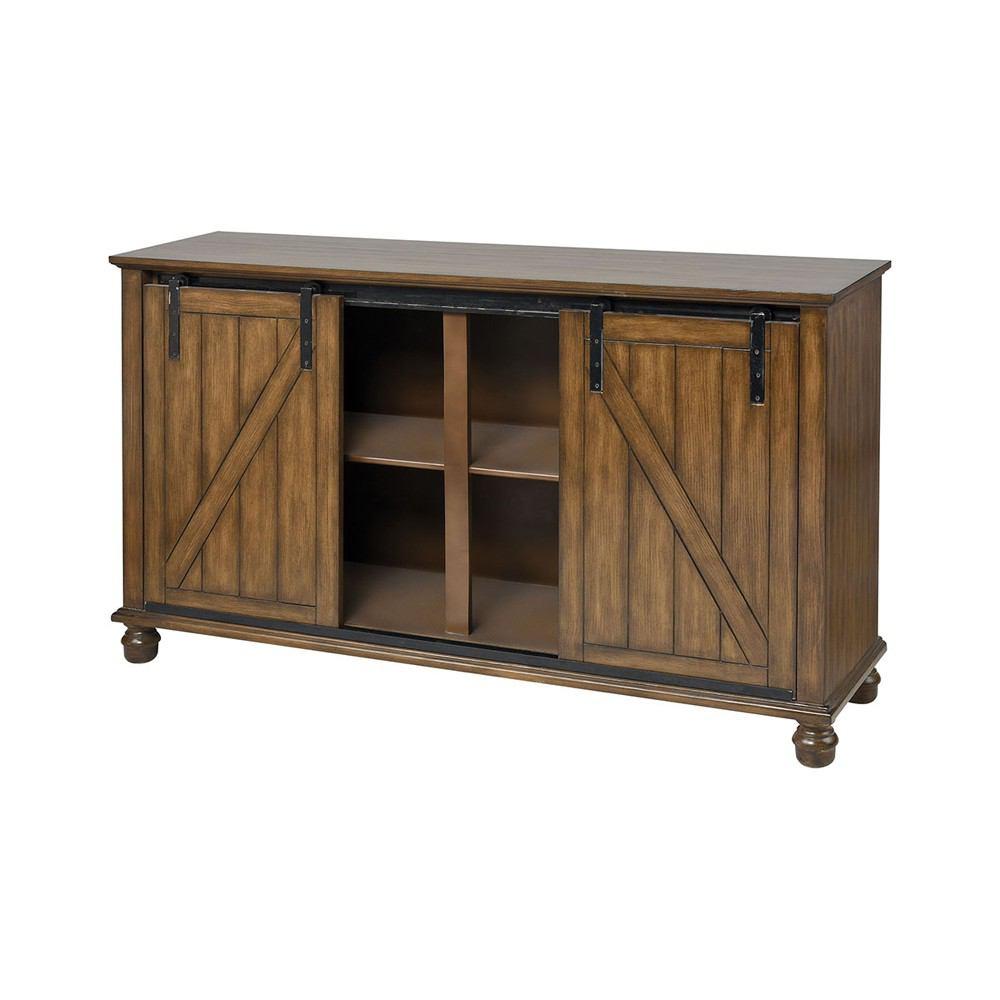 Stein World Garrick Farmhouse Cherry Wood Stain Cabinet
