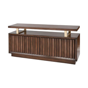 Stein World Wingert Mahogany Tone Metal Accents Cabinet