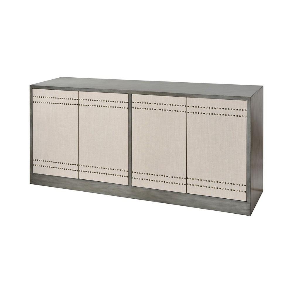 Stein World Kemper Repose Grey With Cream Nail Heads Cabinet