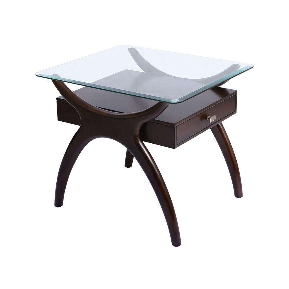 Stein World Hildegard Dark Cherry Stain Side Table