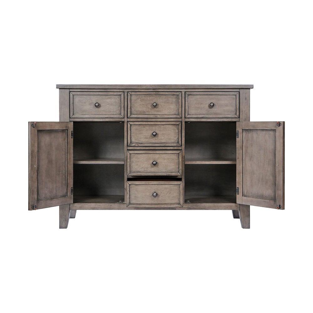 Stein World Benson Grey Brown Veneer Cabinet