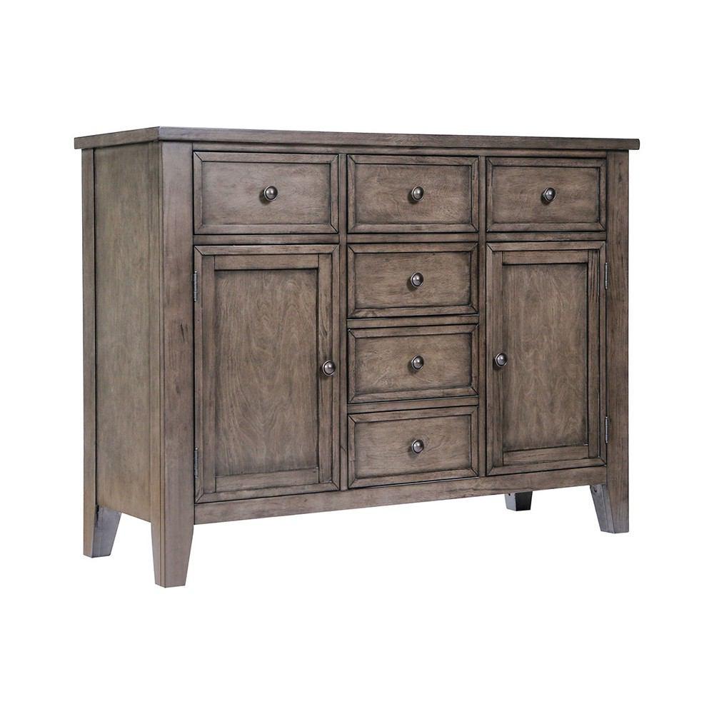Stein World Benson Grey Brown Veneer Cabinet