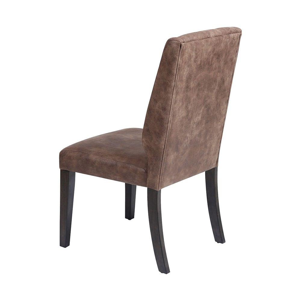 Stein World Elkins Dark Tan Faux Suede Dining Chair