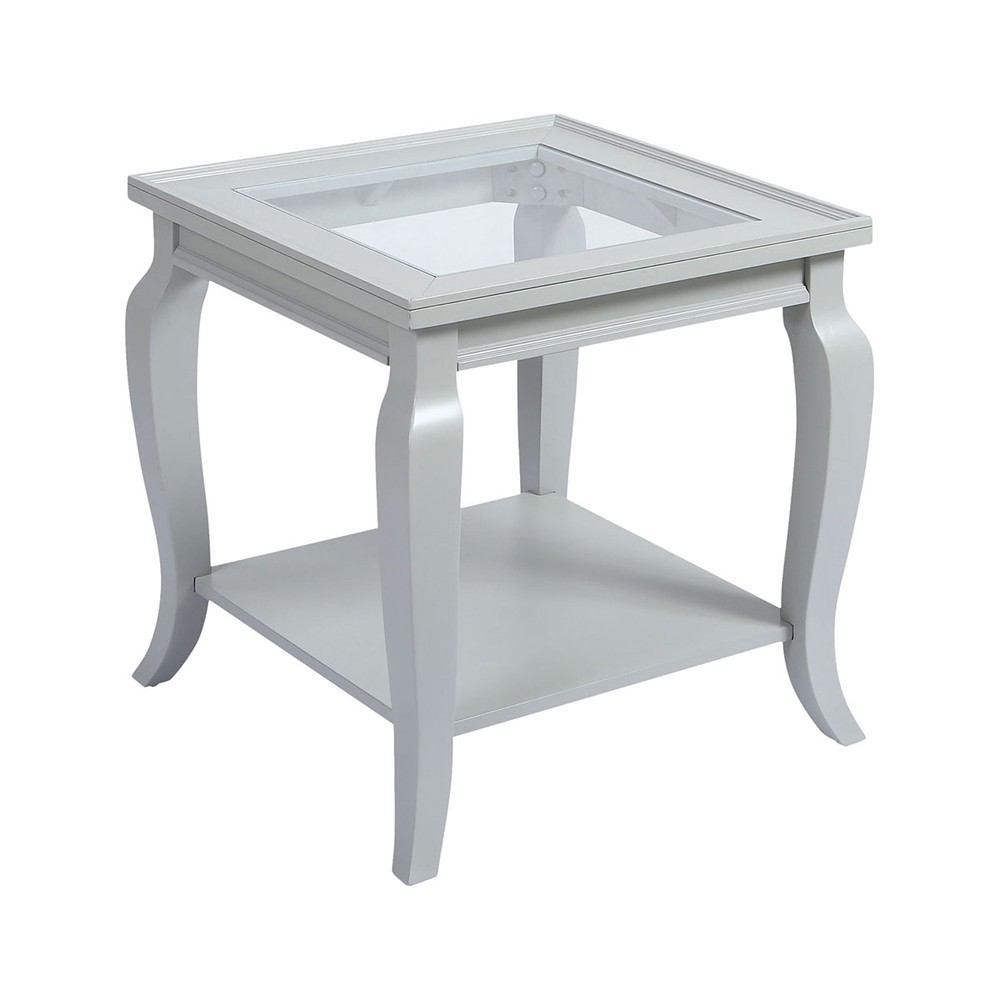 Stein World Mcfarland Grey White Side Table