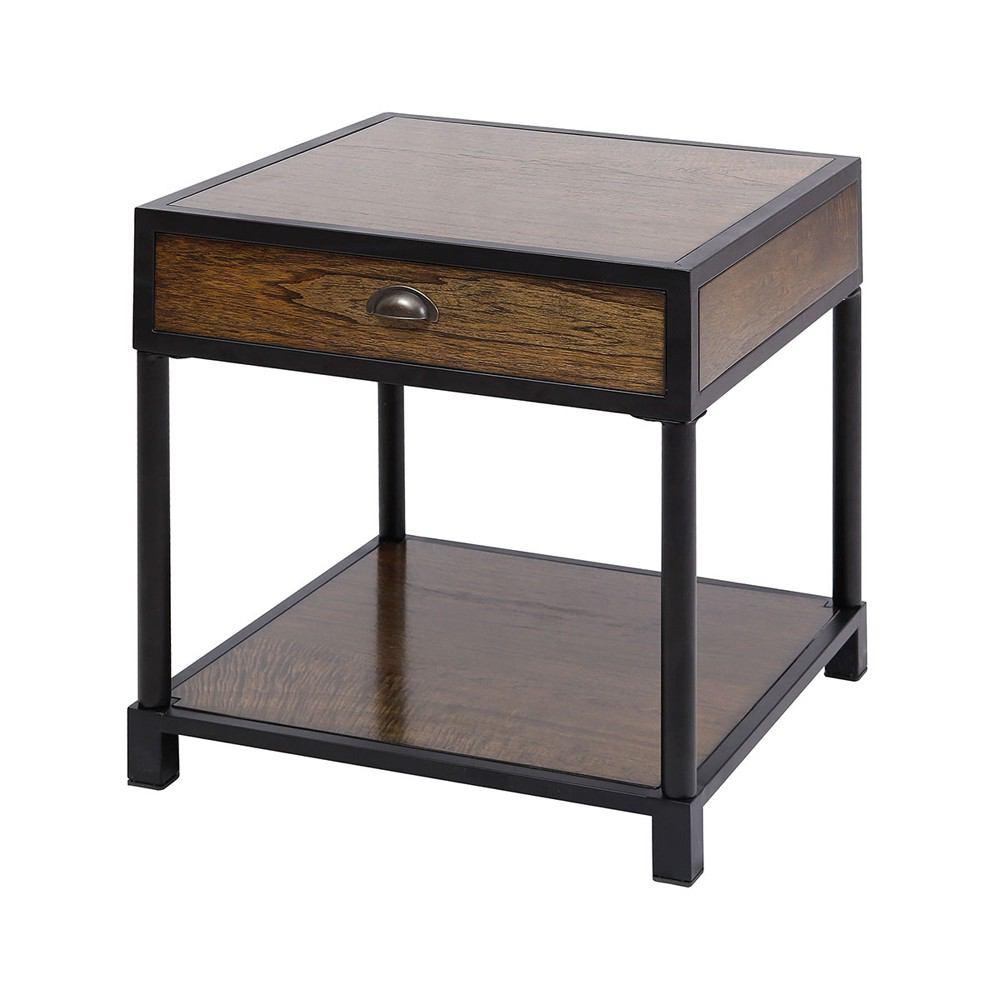Stein World Pendleton Antique Brown Side Table