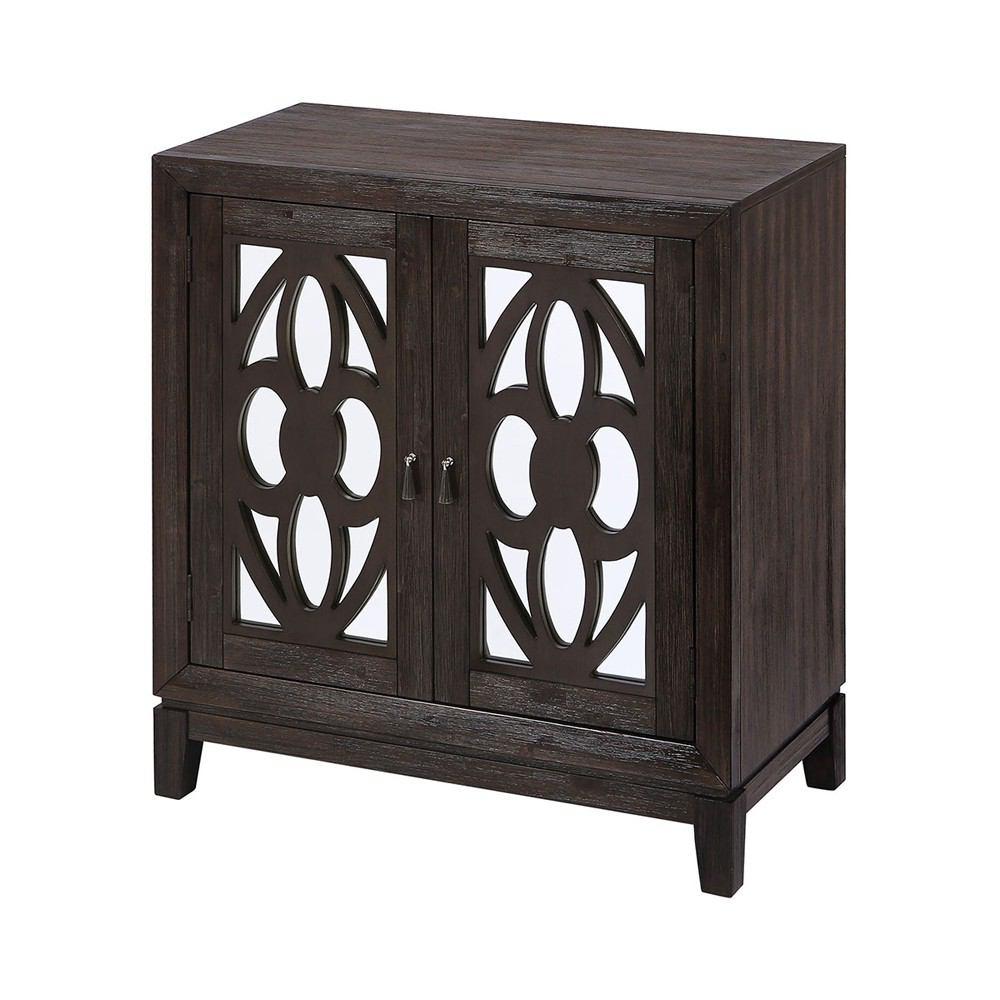 Stein World Boswell Grey Brown Acacia Veneer Cabinet
