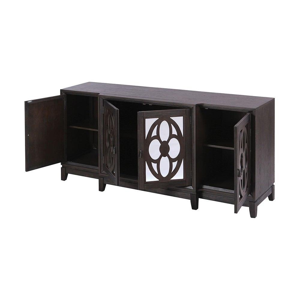 Stein World Conesa Dark Oak Veneer Cabinet