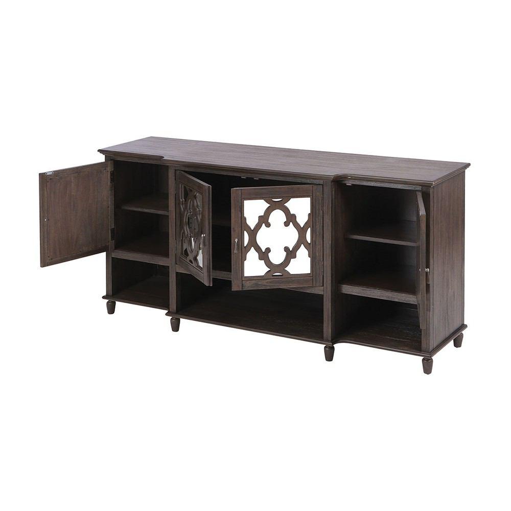 Stein World Wimberley Grey Brown Acacia Veneer Cabinet