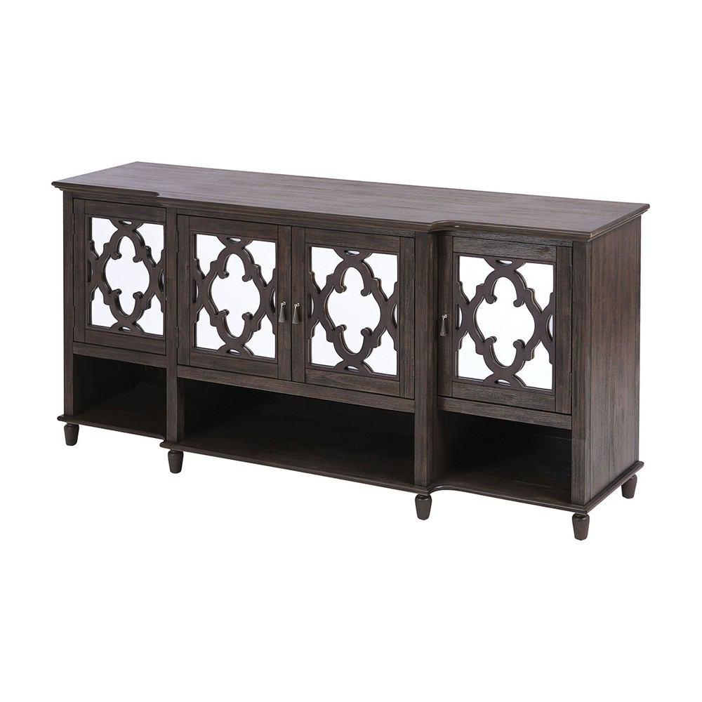 Stein World Wimberley Grey Brown Acacia Veneer Cabinet