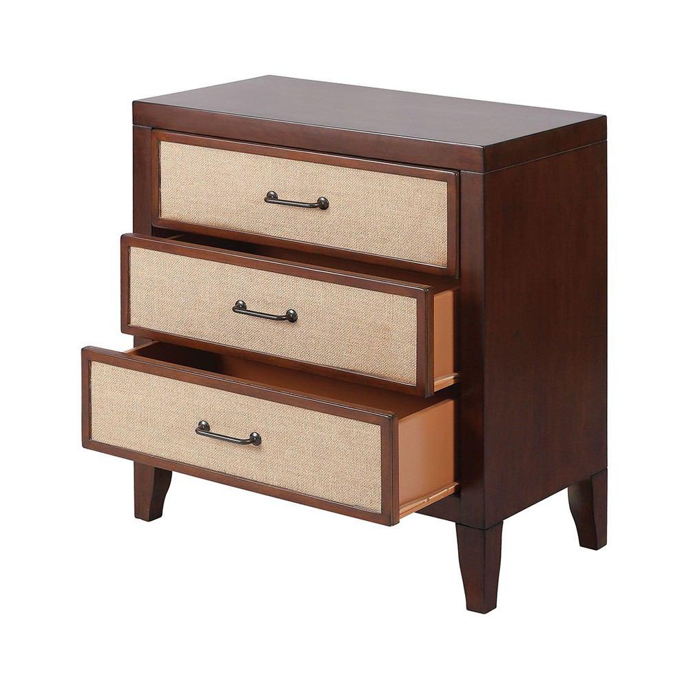 Stein World Penegor Mahogany Stain And Burlap Chest