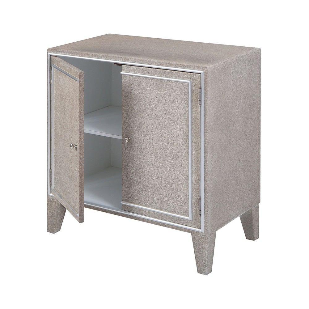 Stein World Wilhite Grey Faux Shagreen Cabinet