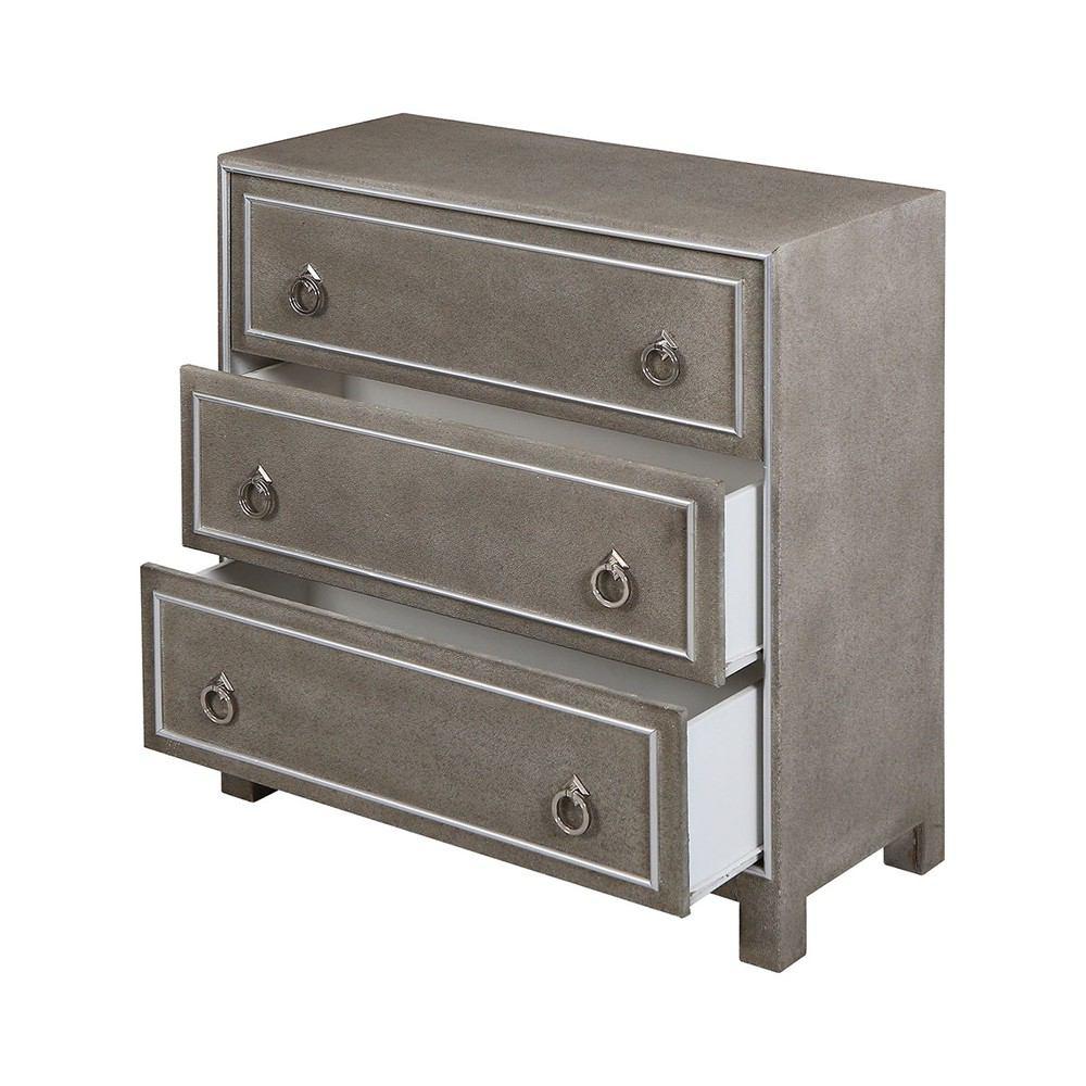 Stein World Holtz Grey Faux Shagreen Chest
