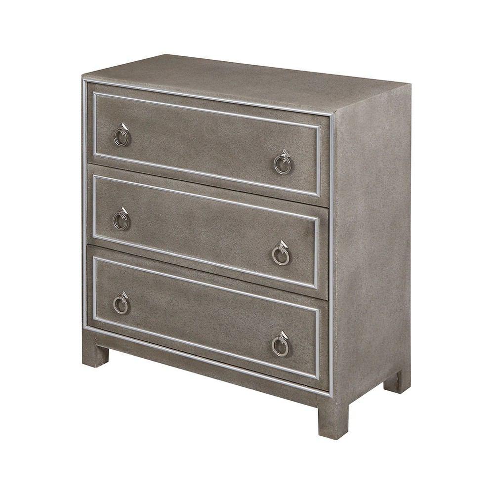 Stein World Holtz Grey Faux Shagreen Chest