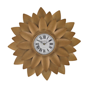 Sterling Industries Gold Petal Wall Clock