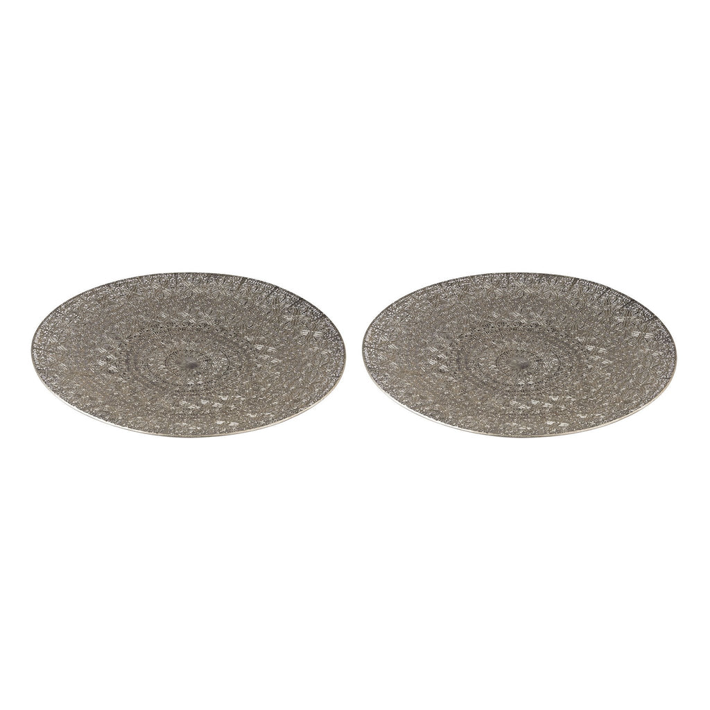 Sterling Industries Set of 2 Pierced Metal Tray