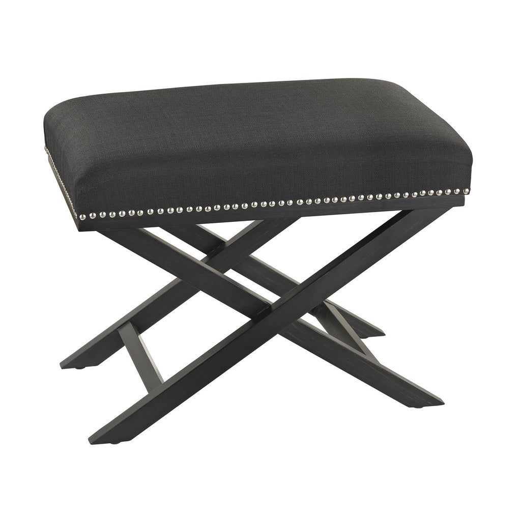 Sterling Industries Black Cross Leg Bench