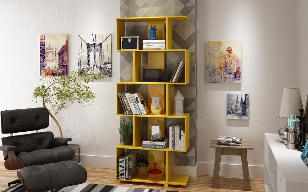 Accentuations by Manhattan Comfort Charming Petrolina Z- Shelf with 5 shelves  - Modish Store