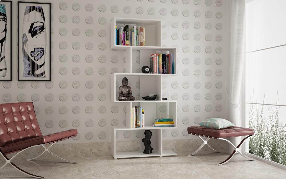 Accentuations by Manhattan Comfort Charming Petrolina Z- Shelf with 5 shelves  - Modish Store