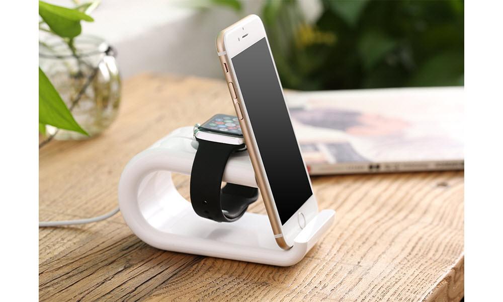 Arctic Apple Watch & iPhone Cradle