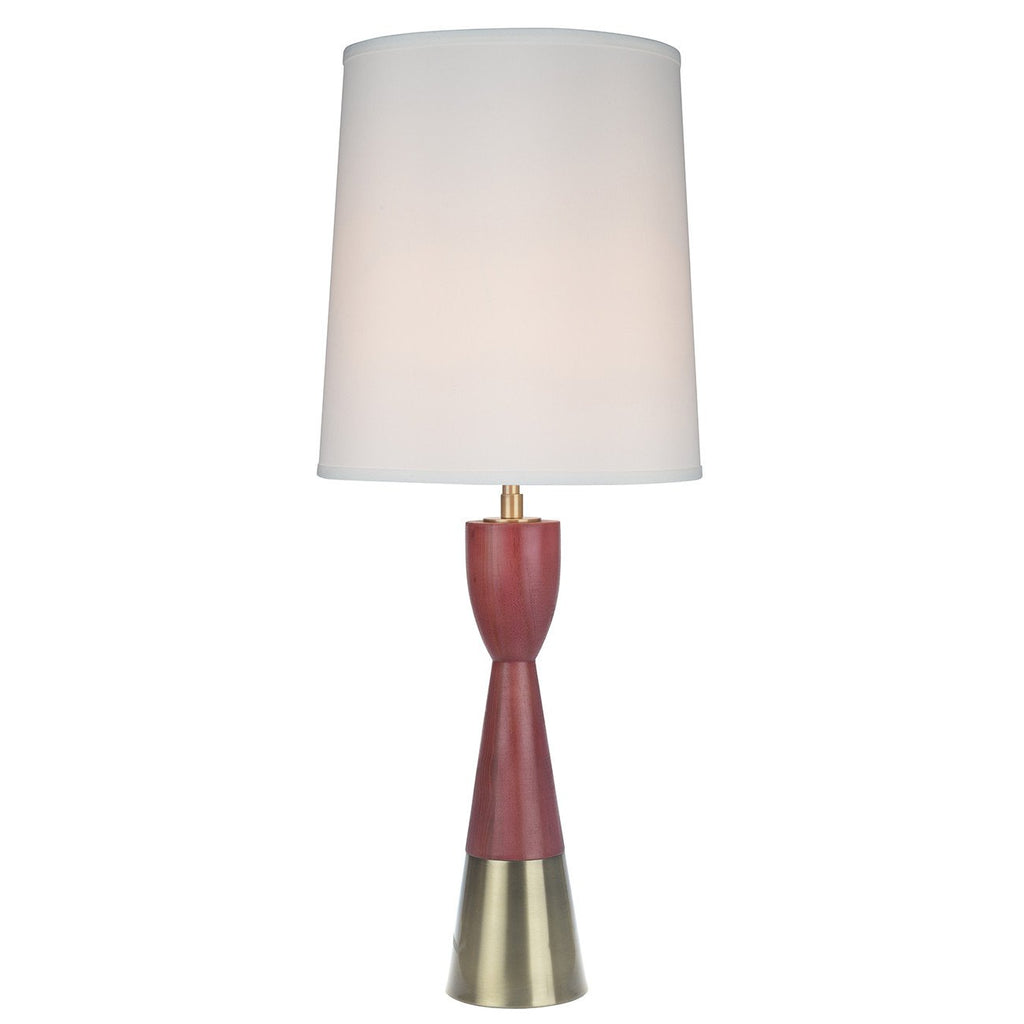 A&B Home Harlow Red Table Lamp With Shade
