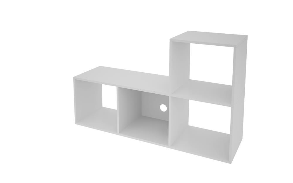 Accentuations by Manhattan Comfort Sleek Lagarto L - Cubbies with 4 - Open Shelves - Modish Store