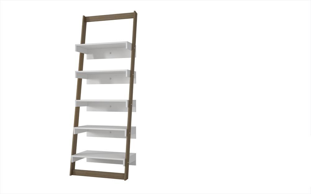 Accentuations by Manhattan Comfort Brilliant Carpina Ladder Shelf with 5 - Floating Shelves - Modish Store