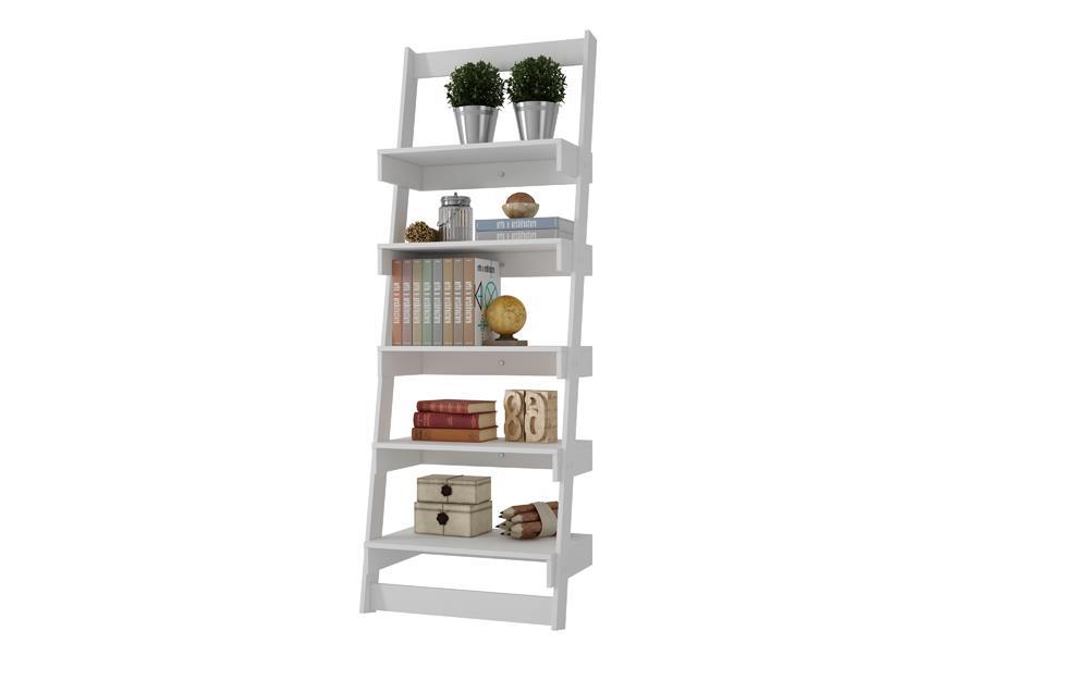 Accentuations by Manhattan Comfort Brilliant Carpina Ladder Shelf with 5 - Floating Shelves - Modish Store