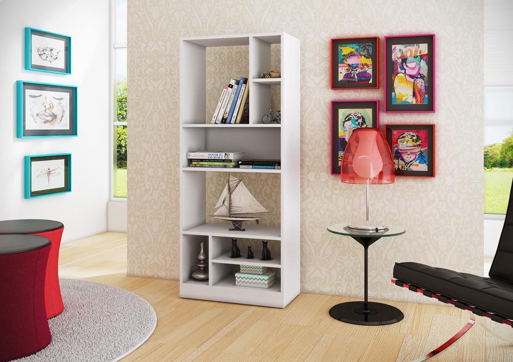 Accentuations by Manhattan Comfort Durable Valenca Bookcase 3.0 with 8 Shelves - Modish Store