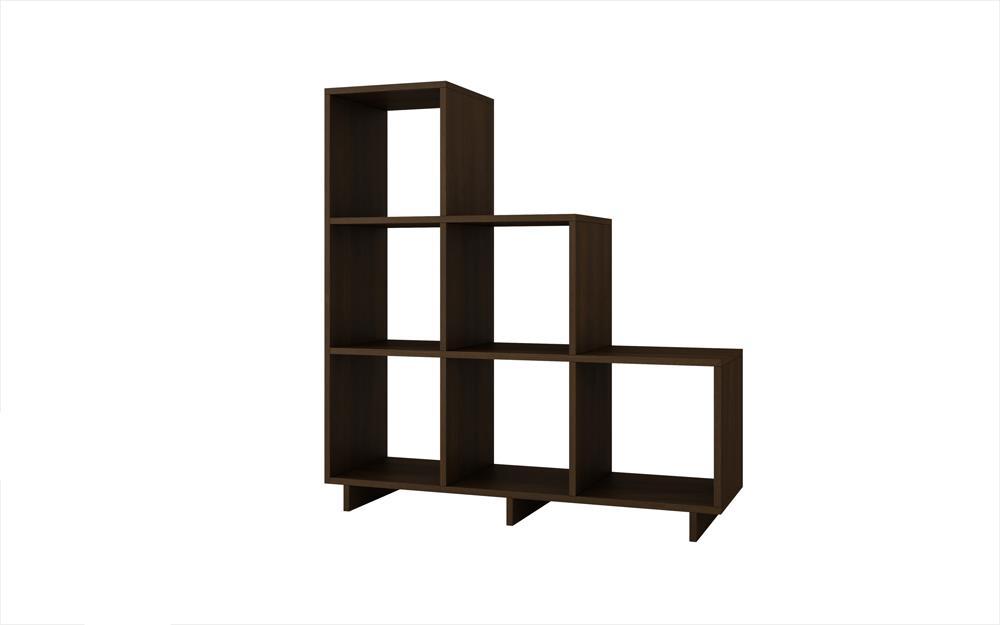 Accentuations by Manhattan Comfort Sophisticated Cascavel Stair Cubby with 6 Cube Shelves - Modish Store
