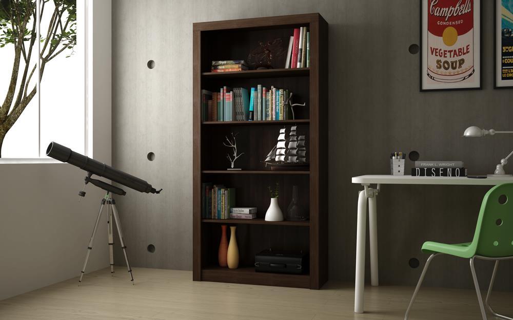Accentuations by Manhattan Comfort Classic Olinda Bookcase 1.0 with 5 Shelves - Modish Store