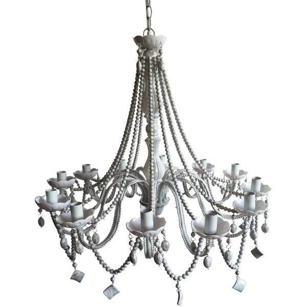 A&B Home 12-Light Beaded Chandelier