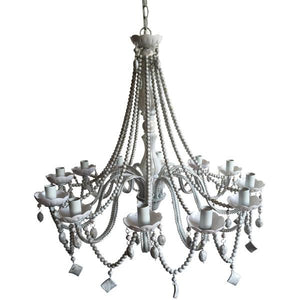 A&B Home 12-Light Beaded Chandelier