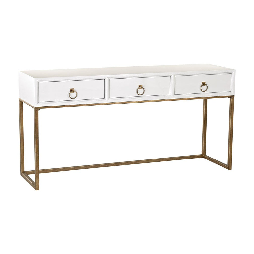 Sterling Industries White And Gold Console