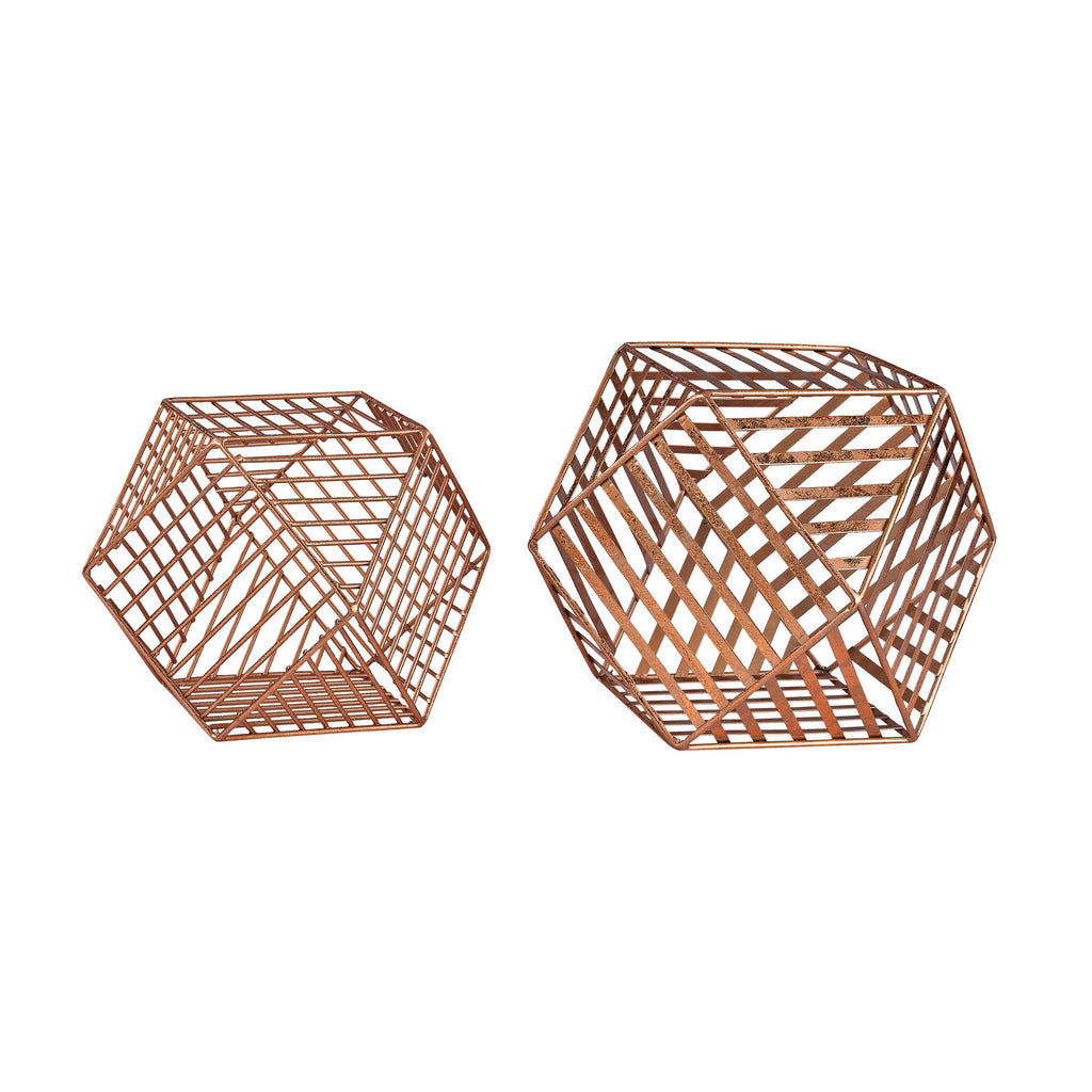 Sterling Industries Copper Metallic Wire Dodecahedron