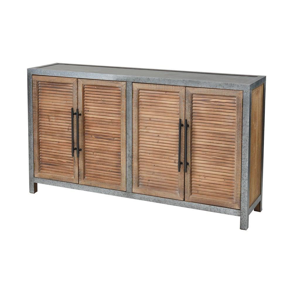Sterling Industries Badlands Drifted Oak 2-Door Cabinet