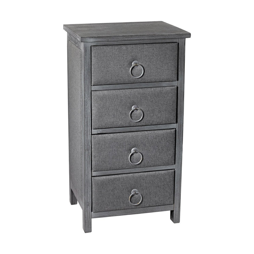 Sterling Industries Grey Linen Covered Chest