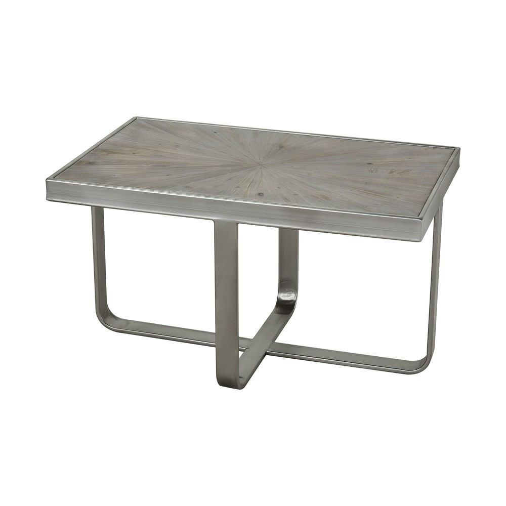 Sterling Industries Gravitas Salvaged Grey Metal Coffee Table