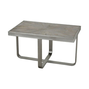 Sterling Industries Gravitas Salvaged Grey Metal Coffee Table