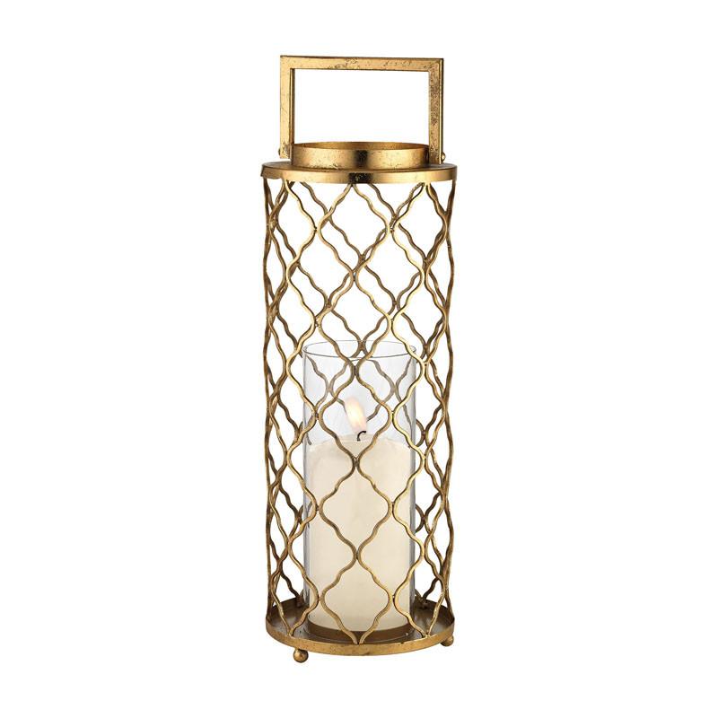 Sterling Industries Large Quatrefoil Hurricane