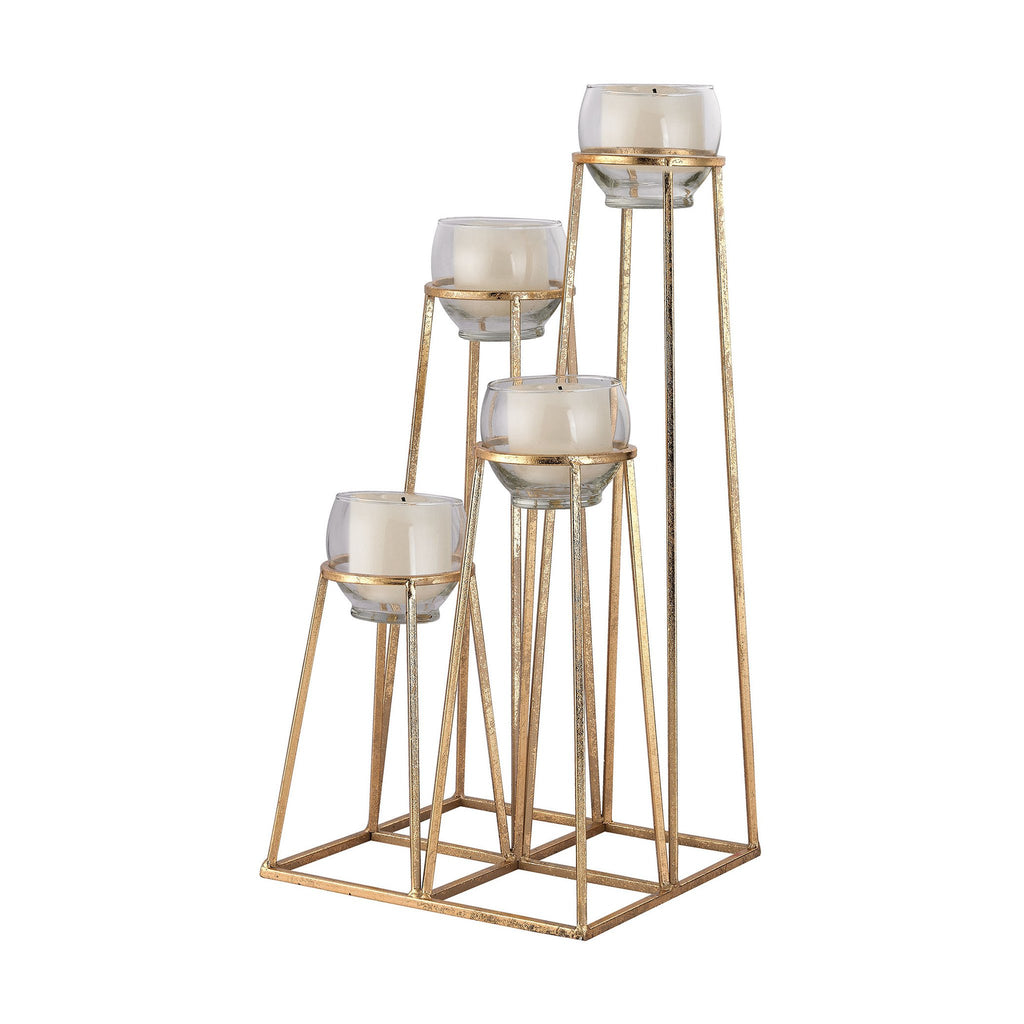 Sterling Industries Skyline Cupped Tea Light Holder