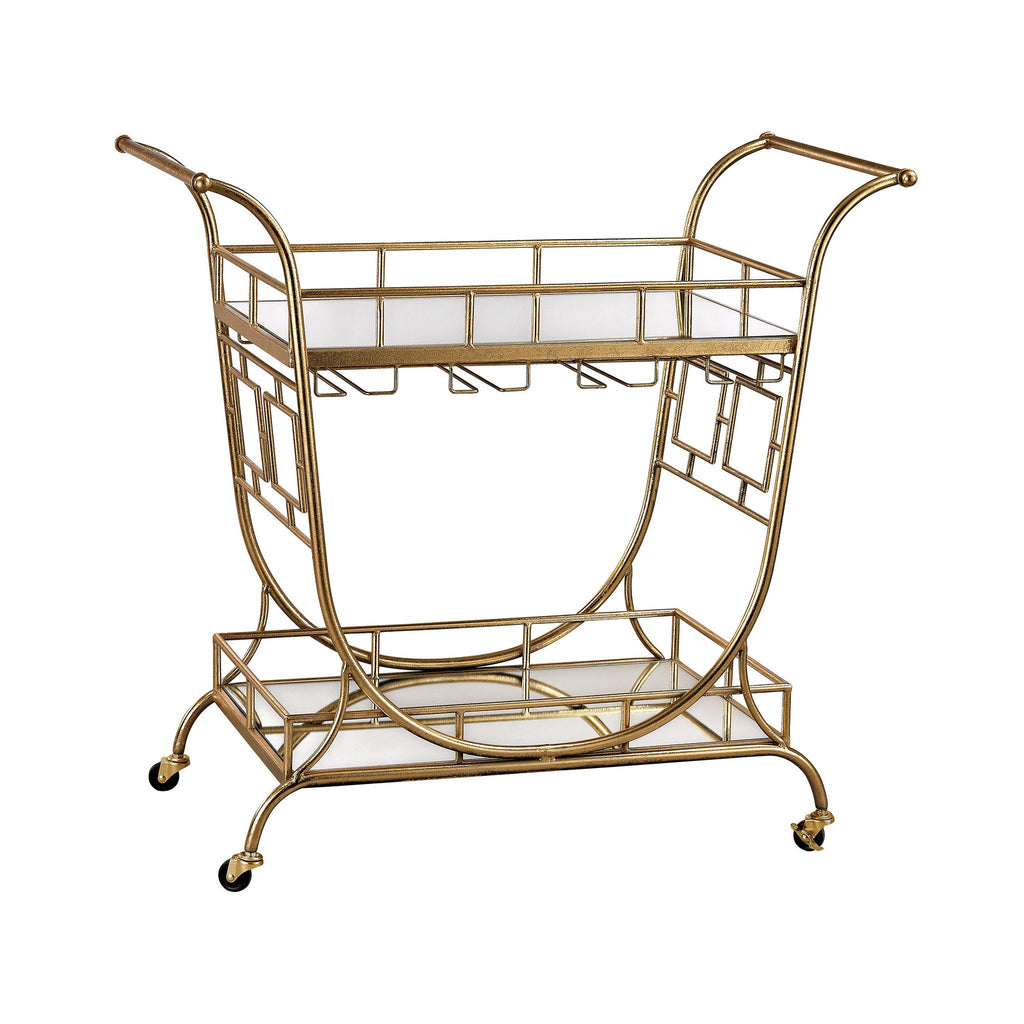 Sterling Industries Mirrored Server Bar Cart