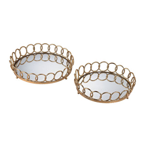 Sterling Industries Loop Mirrored Trays