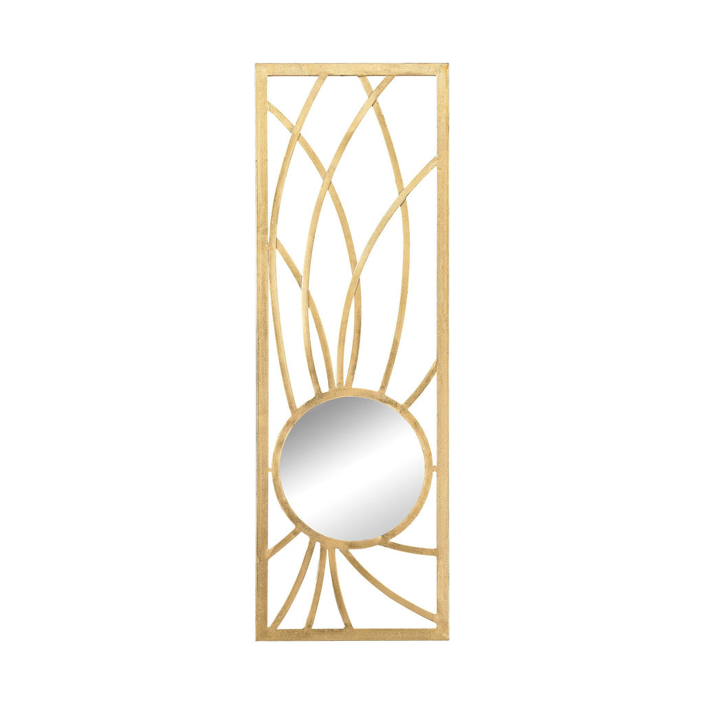 Sterling Industries Elan Metal Frame Wall Mirror In Gold