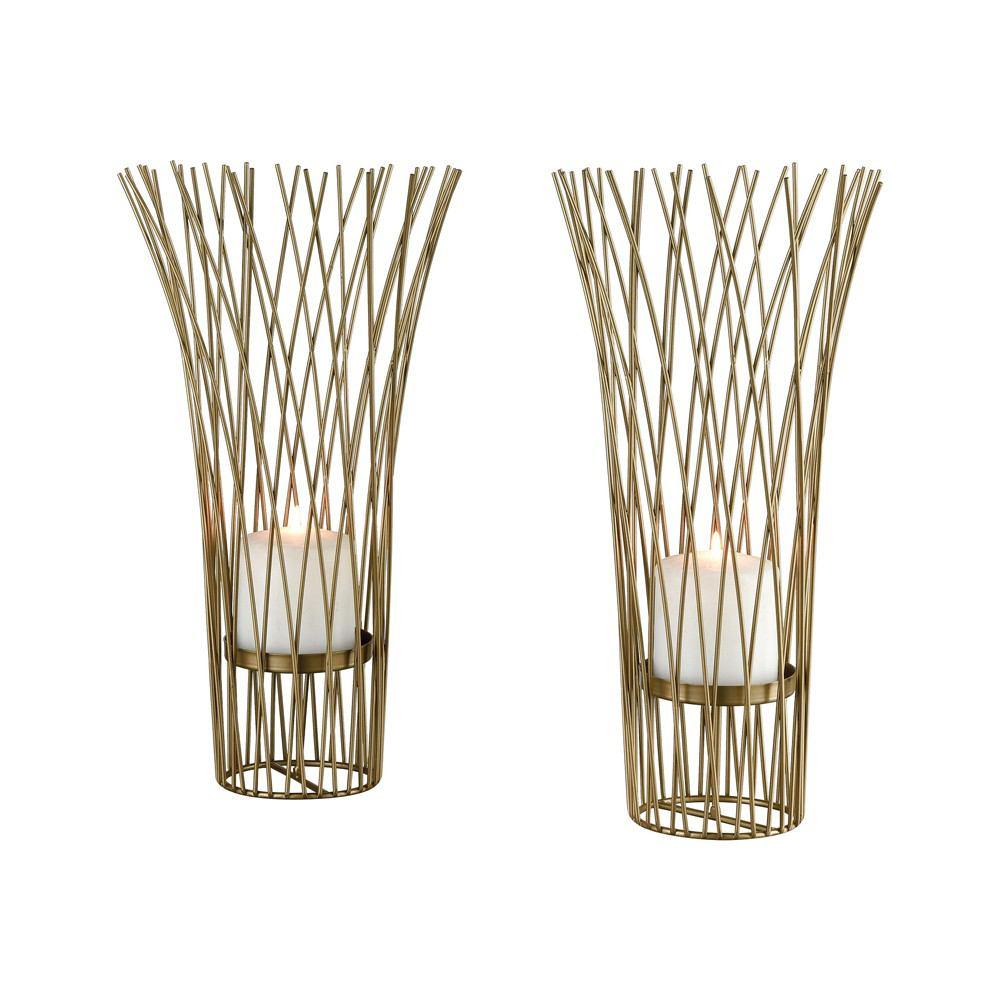 Sterling Industries Waves of Grain Candle Holders