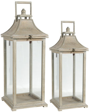 A&B Home Ivona Garden Candle Lanterns - 2Pc/Box - Set Of 2