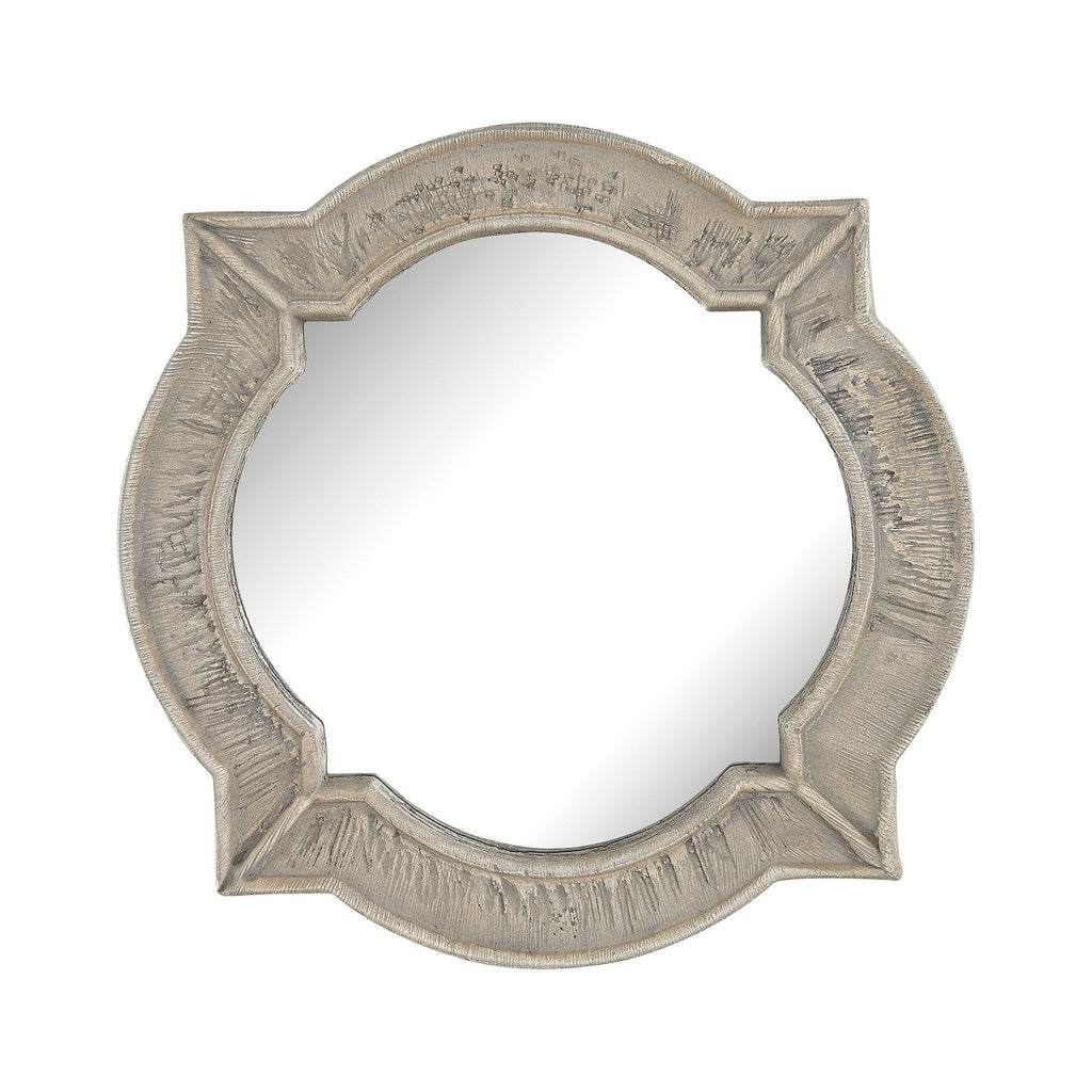 Sterling Industries Villeneuve Composite Frame Wall Mirror In Weathered Wood Finish